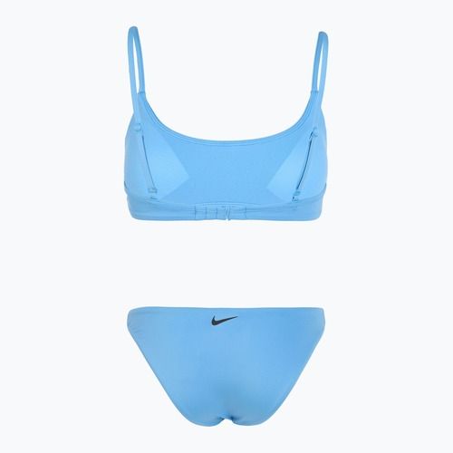 Zweiteiliger Damen-Badeanzug Nike Essential Bralette Bikini universitätsblau