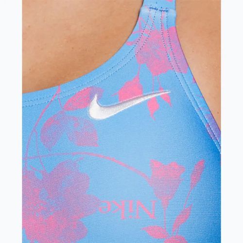 Einteiliger Damen-Badeanzug Nike Hydrastrong Fastback universitätsblau