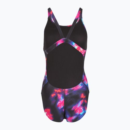 Einteiliger Damen-Badeanzug Nike Hydrastrong Fastback schwarz