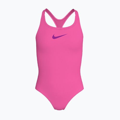 Nike Essential Racerback hyber rosa einteiliger Badeanzug für Kinder