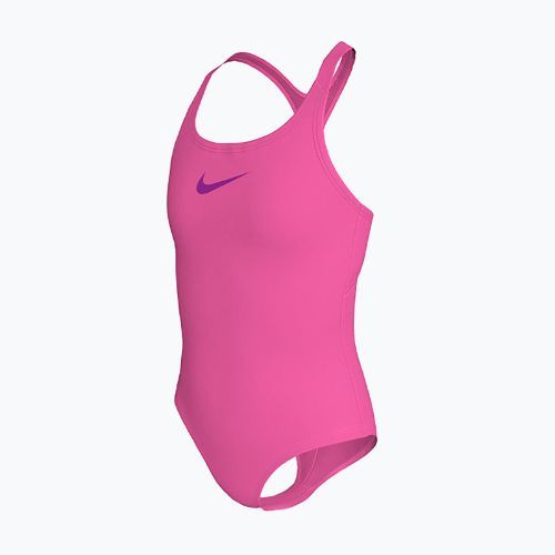 Nike Essential Racerback hyber rosa einteiliger Badeanzug für Kinder