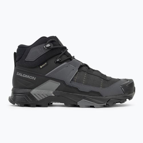 Herren-Trekkingschuhe Salomon X Ultra 5 MID Wide GTX black/asphalt/ castlerock