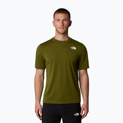 Herren The North Face Stiftung Berge Gesichter Tee Wald oliv