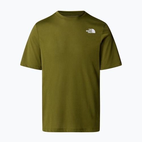 Herren The North Face Stiftung Berge Gesichter Tee Wald oliv