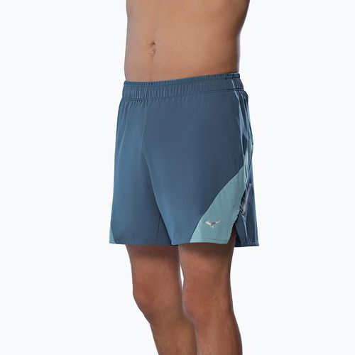 Herren Mizuno Alpha 5.5" Vintage indigo Laufshorts