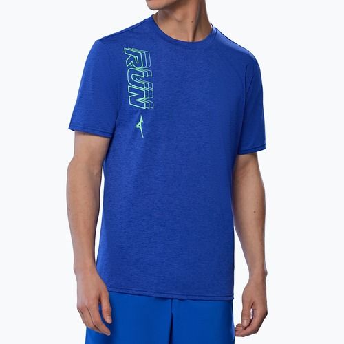 Herren Mizuno Core Run Tee reflexblau Laufshirt