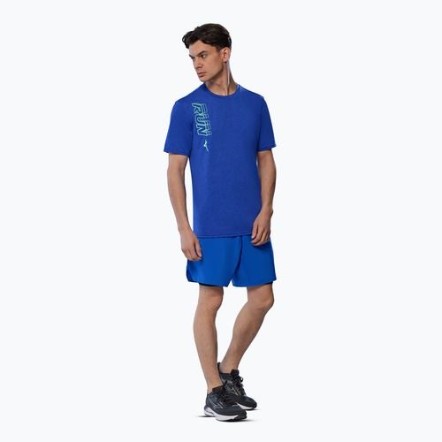 Herren Mizuno Core Run Tee reflexblau Laufshirt