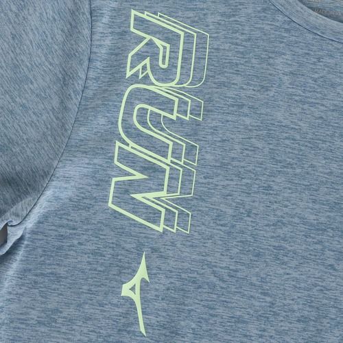 Herren Mizuno Core Run Tee citadel Laufshirt