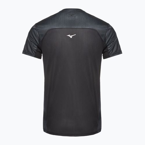 Herren Laufshirt Mizuno DryAeroFlow Graphic Tee schwarz
