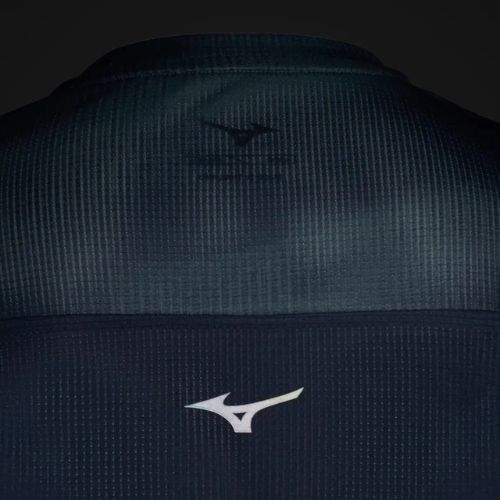 Herren Mizuno DryAeroFlow Graphic Tee zitrusfarbenes Laufshirt