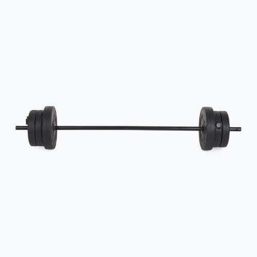 XTREXO BenchFit Lite Trainingsbank mit Ständer und Langhantel schwarz