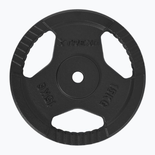 XTREXO Gusseisen Gewicht TRX-ICP015 15 kg Chrom