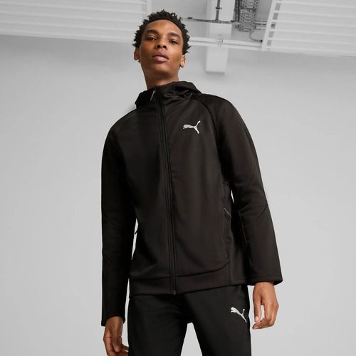 Herren Sweatshirt PUMA Evostripe Warm Hoodie FZ DK puma schwarz