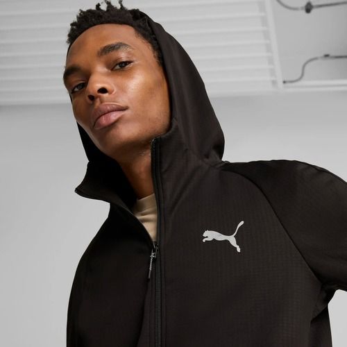 Herren Sweatshirt PUMA Evostripe Warm Hoodie FZ DK puma schwarz