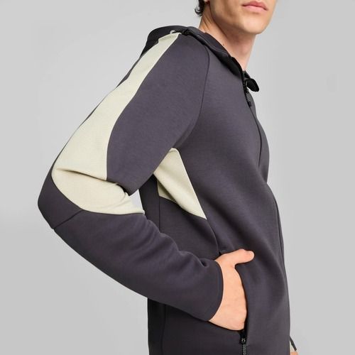 Herren Sweatshirt PUMA Evostripe Hoodie FZ DK galactic gr