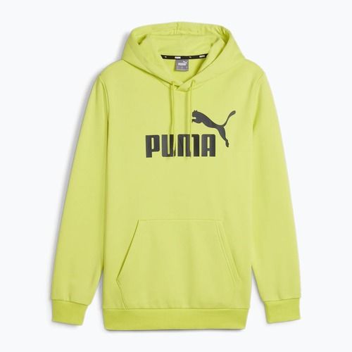 Herren PUMA Essentials Big Logo Hoodie FL lime sheen Sweatshirt