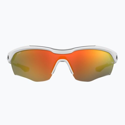 Herren Under Armour Yard Pro matte weiß/orange mehrschichtige oleophobe Sonnenbrille