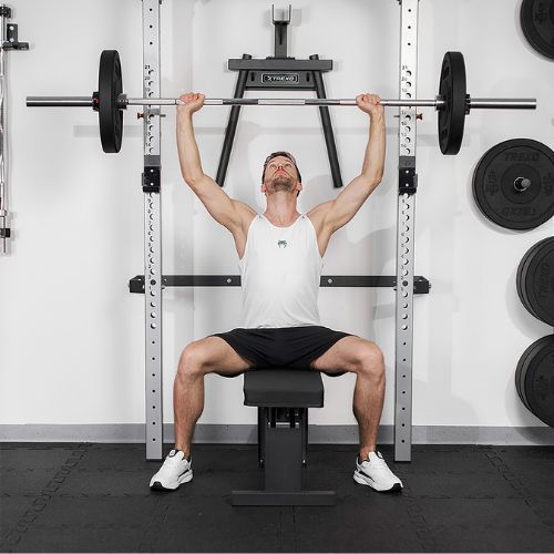 XTREXO Mercury Wandkäfig mit Bank und Tellerhalter schwarz