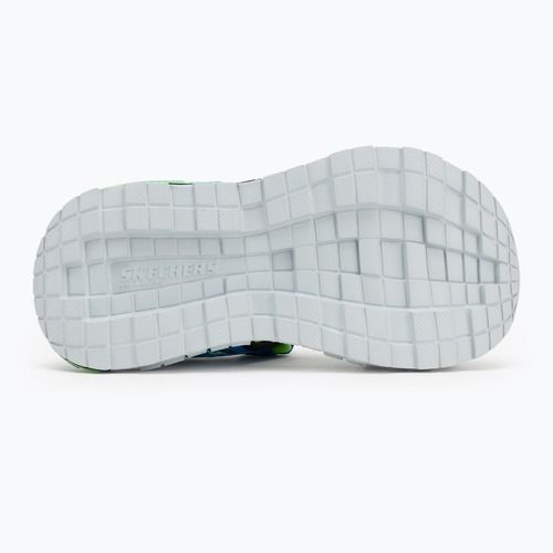 SKECHERS Mega Splash Kindersandalen schwarz/blau/lime