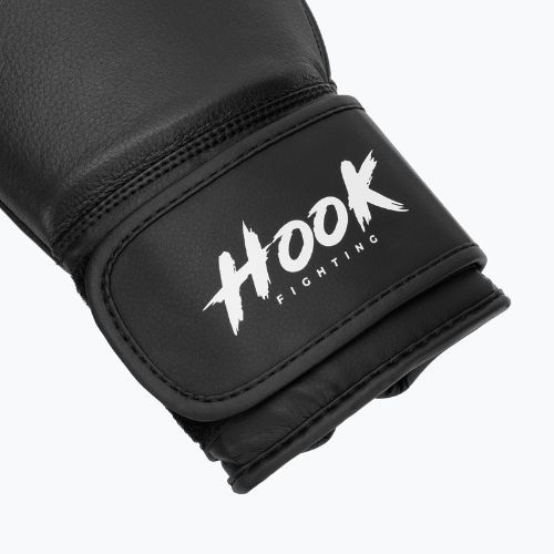 HOOK FIGHTING Ready to Fight Leder Boxhandschuhe schwarz