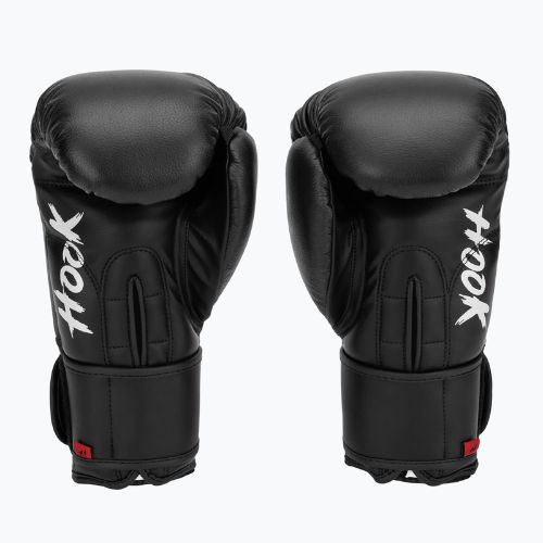 HOOK FIGHTING Ready to Fight Leder Boxhandschuhe schwarz