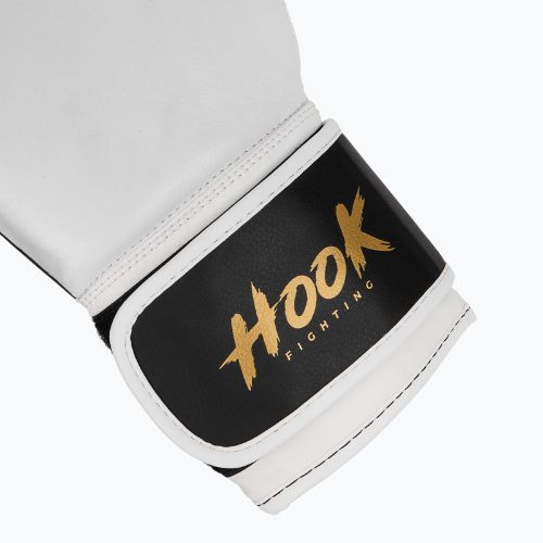 HOOK FIGHTING Ready to Fight Leder Boxhandschuhe weiß