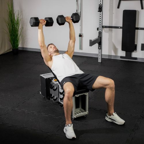 TREXO Storage verstellbare Trainingsbank schwarz