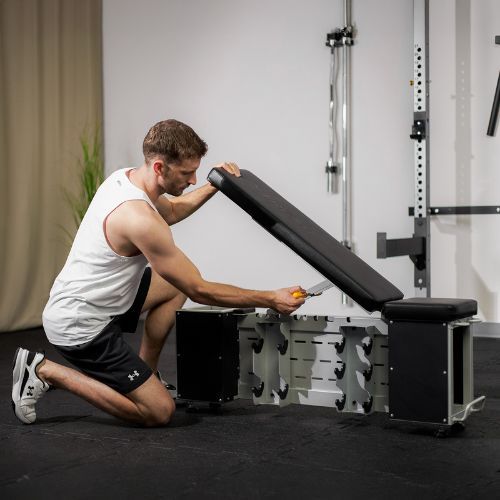 XTREXO Storage verstellbare Trainingsbank schwarz