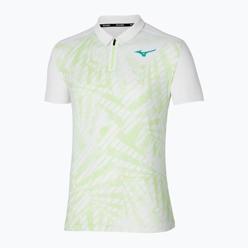 Herren Tennis-Polo-Shirt Mizuno Mugen Shadow Polo weiß