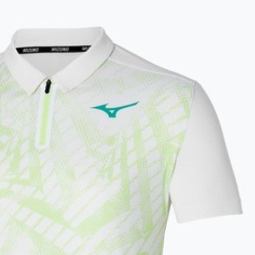 Herren Tennis-Polo-Shirt Mizuno Mugen Shadow Polo weiß