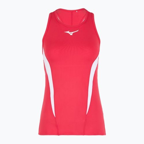 Damen Tennishemd Mizuno Printed Tank W opera rot