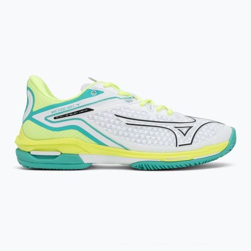 Damen Tennisschuhe Mizuno Wave Exceed Tour 6 CC W weiß/schwarz/mizuno neo lime
