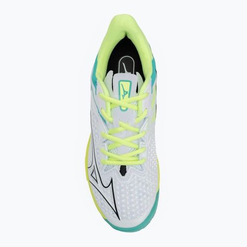 Damen Tennisschuhe Mizuno Wave Exceed Tour 6 CC W weiß/schwarz/mizuno neo lime