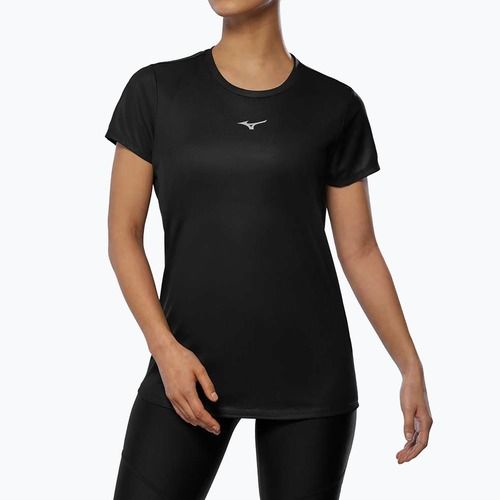 Damen Laufshirt Mizuno Core Graphic Tee schwarz oni