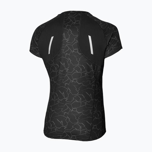 Damen Laufshirt Mizuno Graphic Trail Tee schwarz