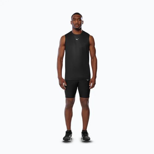 Men's Mizuno Core Graphic Ärmelloses Laufshirt schwarz oni