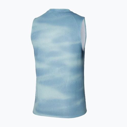Herren Laufshirt Mizuno Core Graphic Ärmellos Wolke blau