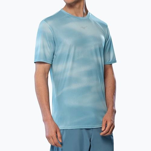 Herren Laufshirt Mizuno Core Graphic Tee wolkenblau