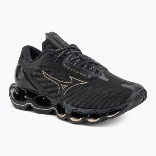 Damen Laufschuhe Mizuno Wave Prophecy 12 schwarz/ge gold