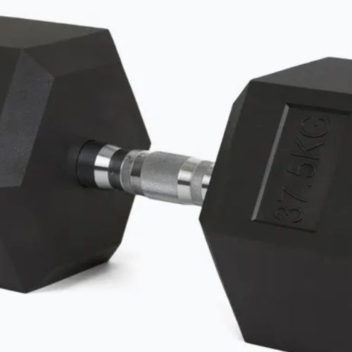 TREXO Hex 37,5 kg gummierte Kurzhanteln