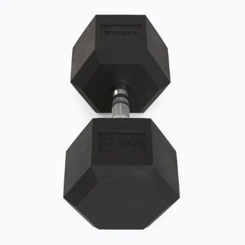 TREXO Hex 37,5 kg gummierte Kurzhanteln