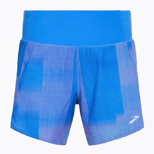 Brooks Chaser 5" Damen Laufshorts mit blauem Höhenprofil