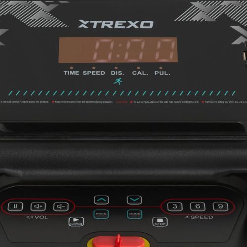 TREXO X110 elektrisches Laufband schwarz