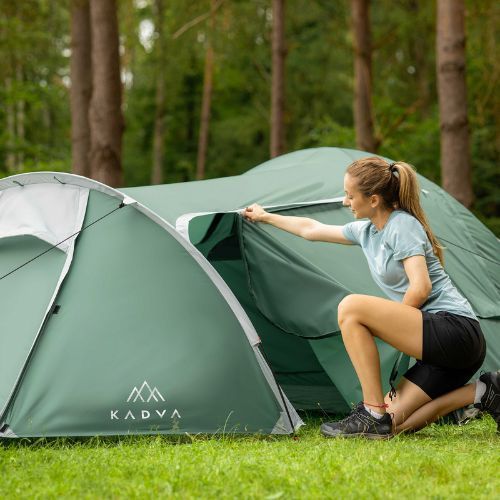 3-Personen Campingzelt KADVA Kavio 3 grün