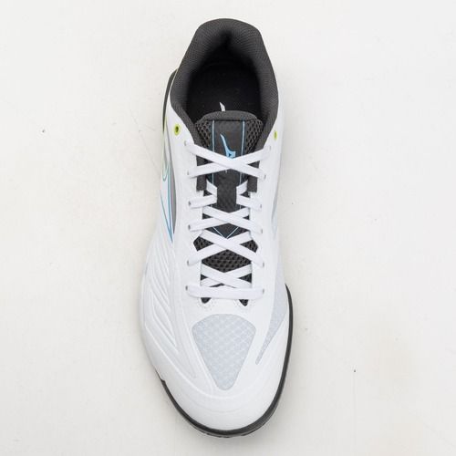 Tennisschuhe Mizuno Wave Medal 8 weiß/all aboard/schwarz sand