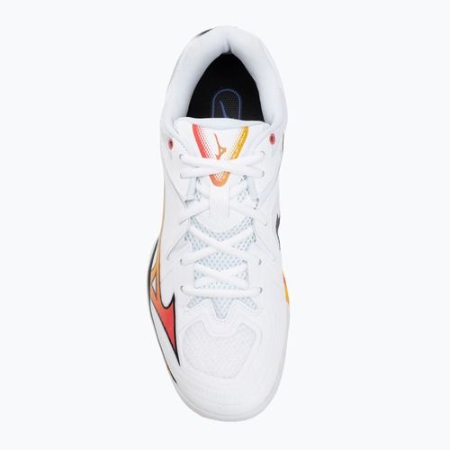Mizuno Wave Claw 3 Badmintonschuh weiß/zitrus/calypso coral
