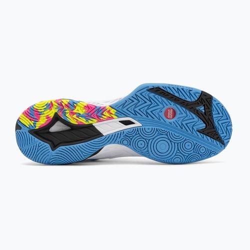 Mizuno Wave Fang 2 Badmintonschuh weiß/rosa tetra/alle im Ausland