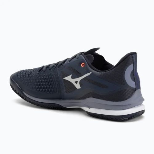 Mizuno Wave Exceed Tour 6 CC Tennisschuhe Odyssey Grau/Weiß/Blau Granit