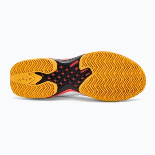 Mizuno Wave Exceed Tour 6 CC Tennisschuhe Weiß/Bariton Blau/Feurige Koralle 2