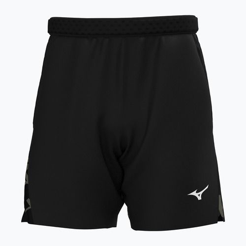 Men's Mizuno Daybreakers 8 In Amplify Shorts schwarz/traube Blatt